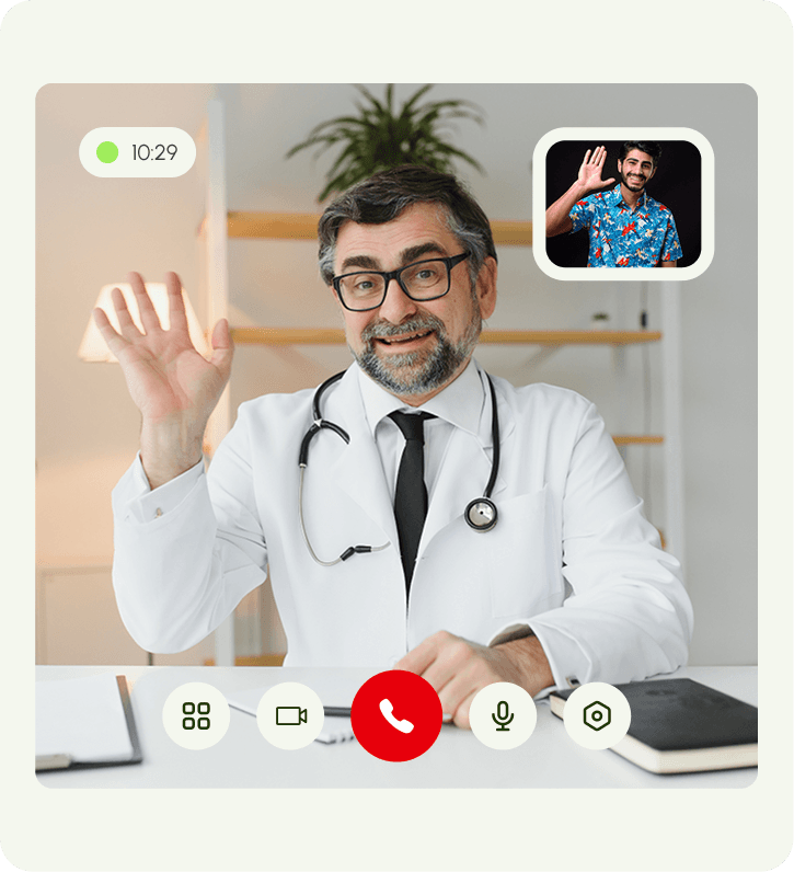 Virtual video consultation with Eyeflora optometrist