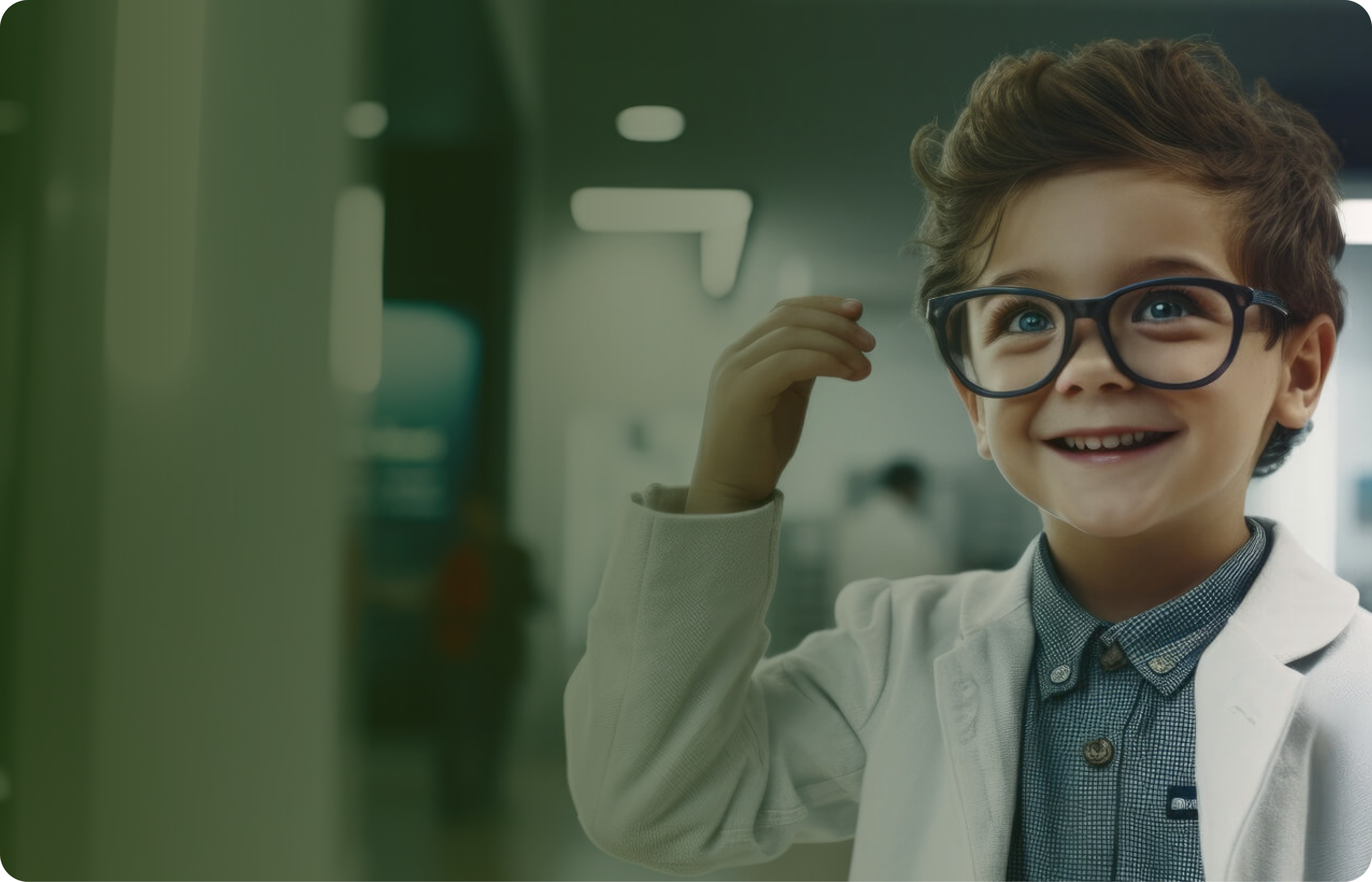 Happy child with glasses - Eyeflora Gentle Eye Care